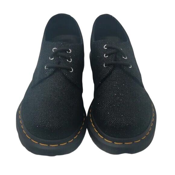 New Dr. Martens Black sparkle Oxford lace up shoes